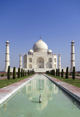 Fototapeta na wymiar Taj Mahal, pomnik miłości w Indiach Agra, Uttar Pradesh