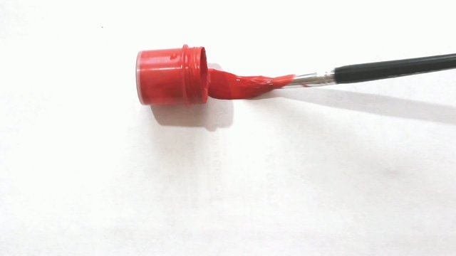 Brush paint blot