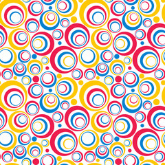 Colorful Circles Seamless Pattern