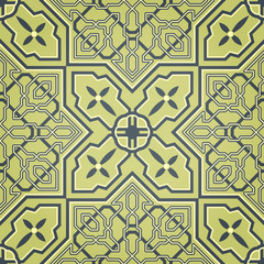 Artistic Green Seamless Pattern