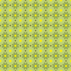 Seamless Geometric Green Pattern