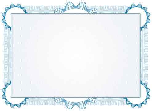 Blue High Detailed Secure Certificate