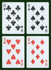 Playing cards - Eight