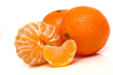 Orange mandarin or tangerine fruit