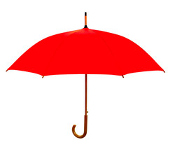 Opened red umbrella
