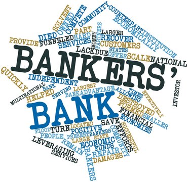 Word cloud for Bankers' bank