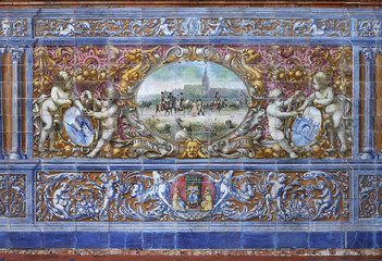 Retablo cerámico, Feria de Sevilla