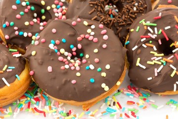 Donuts al cioccolato