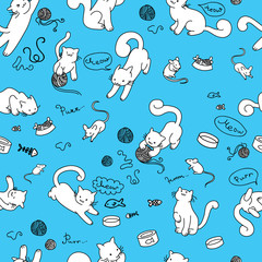 Kittens, pattern.