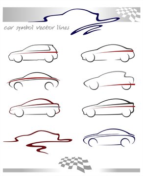 car symbols sihlouette design_2
