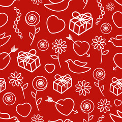 Valentine's Day Seamless Pattern