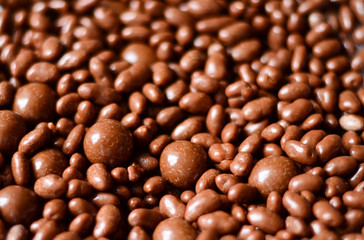 Chocolate balls background