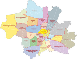 Fototapeta premium München Stadtbezirke