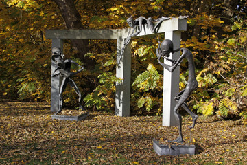 Skulptur Musiker im Skulpturenpark Rietberg