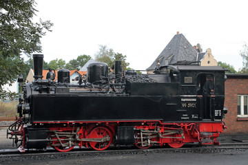 Naklejka premium Dampflokomotive der Harzer Schmalspurbahnen