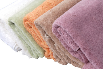 coloured towels