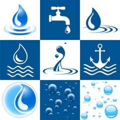 Icon Set - Wasser