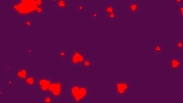 HD Looping Hearts Animation