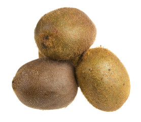 Isolated Kiwi fruits