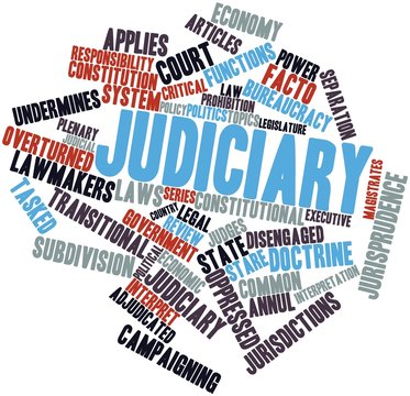 Word cloud for Judiciary