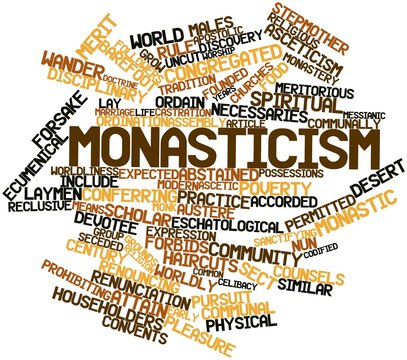 Word cloud for Monasticism