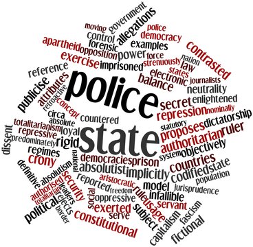 Word cloud for Police state