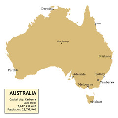 Australia vector map