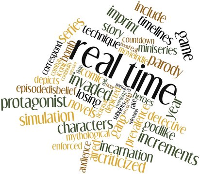 Word cloud for Real time