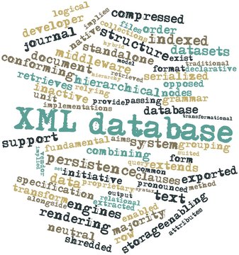 Word cloud for XML database