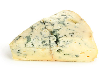 Blue cheese isolated on white