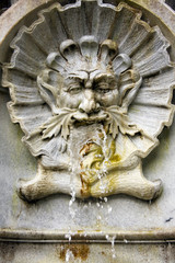 Water spitting gargoyle in Leopold Fountain, Innsbruck