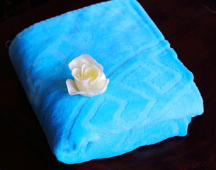 Towel, wellness object.