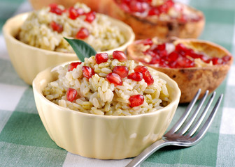 risotto con melegrana