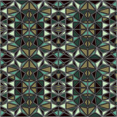 Geometric Triangle Shaped Pattern in Baroque Colors, EPS 10