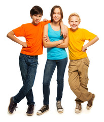 Fototapeta premium Happy teenage kids