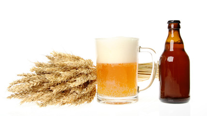Bottle and glass of beer