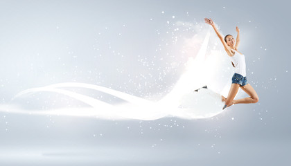 Naklejka premium Modern style dancer posing