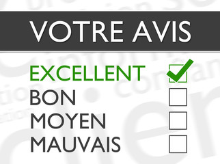 enquête de satisfaction - avis excellent