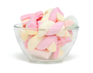 marshmallow isolated on white background