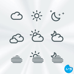 Weather Icons Collection, Button, Sign, Symbol, Logo