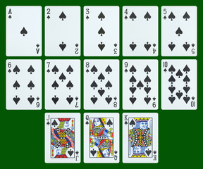Playing cards - spades