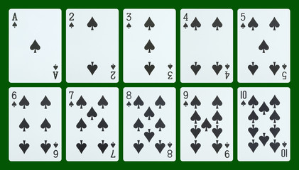 Playing cards - spades