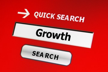 Fototapeta premium Search growth concept