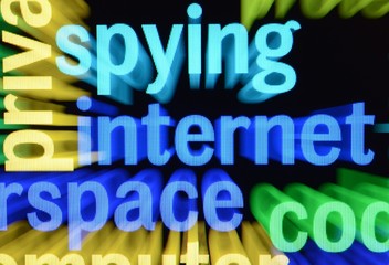 Internet spying concept