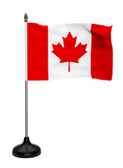 Fototapeta na wymiar Flag Kanada z podstawą