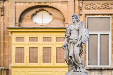 Obraz premium Victory Monument at Vittoriosa Square in Birgu, Malta
