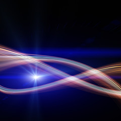 futuristic wave background design with lights