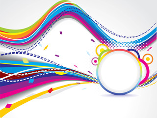 abstract colorfull wave background