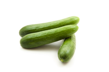 Frische grüne Gurken