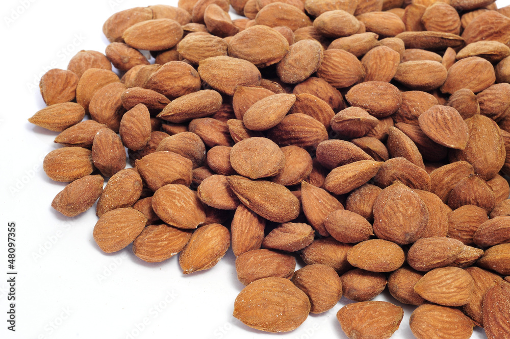 Poster shelled almonds